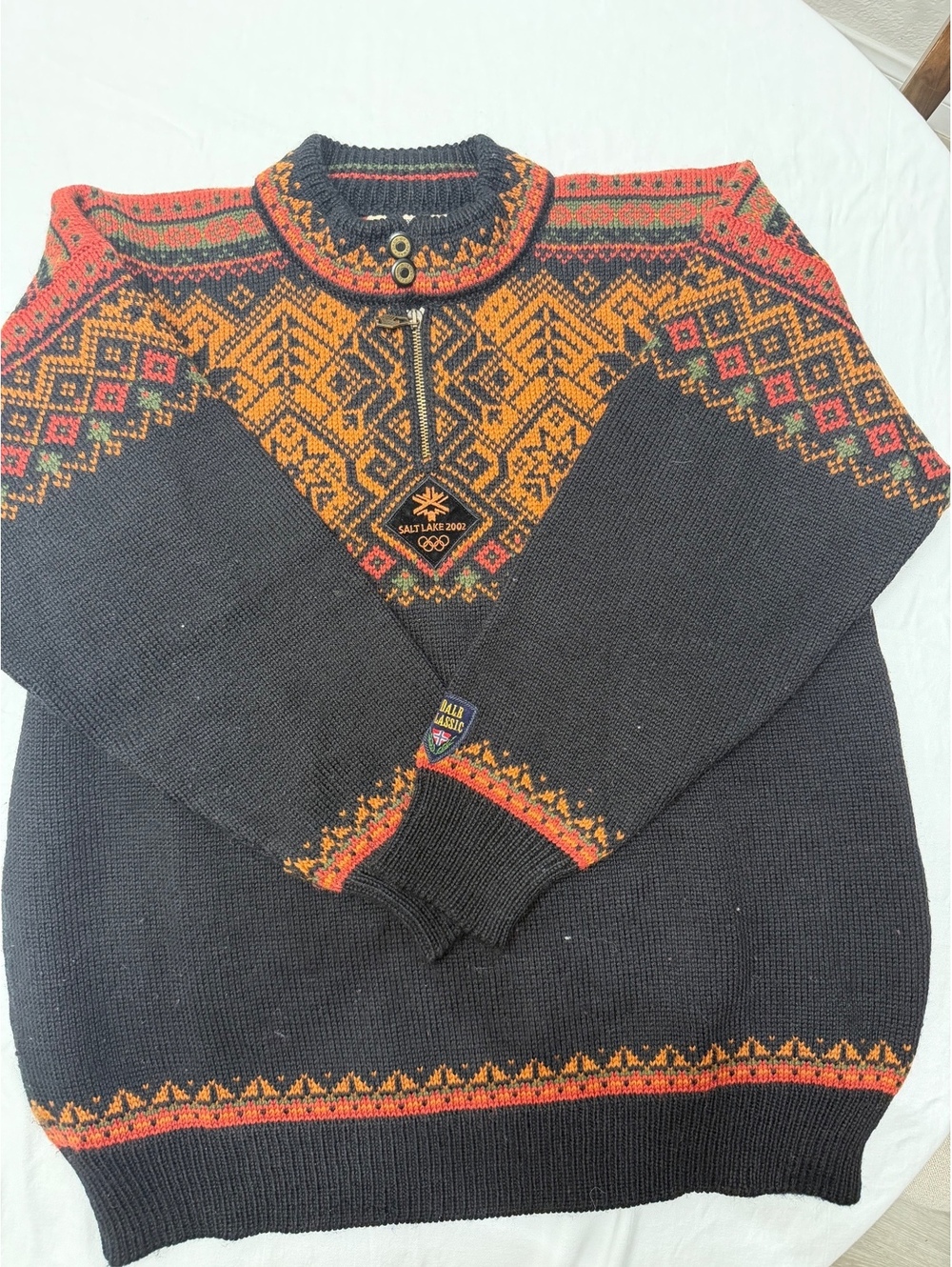 Vintage Dale of Norway 2002 Salt Lake Olympics Wool Sweater